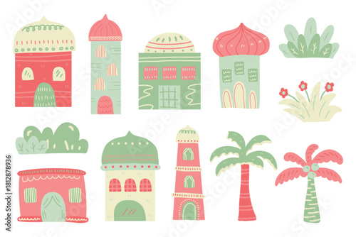 Islamic Illustration for Ramadan Element