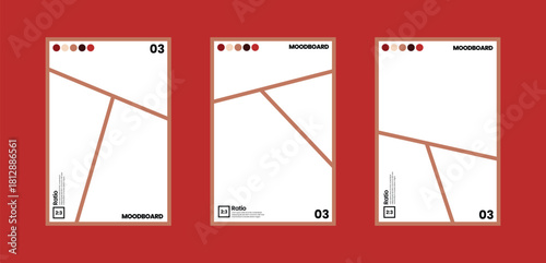 Color palette focused comic moodboard arranged in three frames within a 2:3 aspect ratio