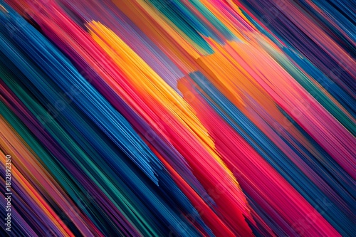 Dynamic Diagonal Lines In Vibrant Rainbow Colors Creating An Energetic Abstract Modern Art Design