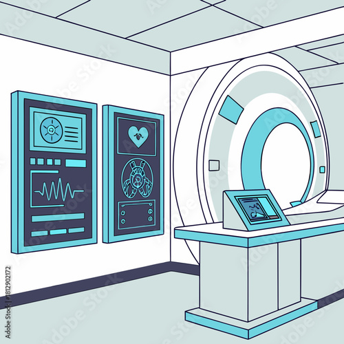 vector illustration of a washing machine