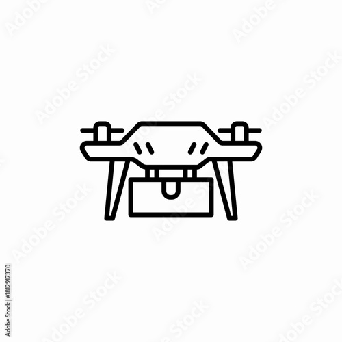 drone flight icon sign vector