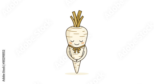 A Gentle Root Vegetable Offers Gratitude and Finds Peace in the Darkness, Minimalist