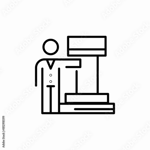 presentation success icon sign vector