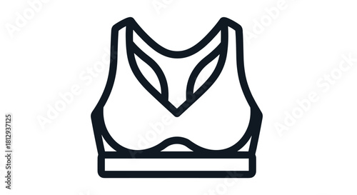 Stylish sports bra perfect for fitness yoga and active lifestyle designs adding a modern touch to your health and wellness marketing campaigns, Generative AI.