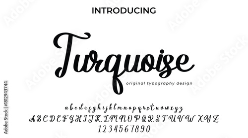 Turquoise - Elegant Script Font for Smooth Handwritten Design and Creative Typography
