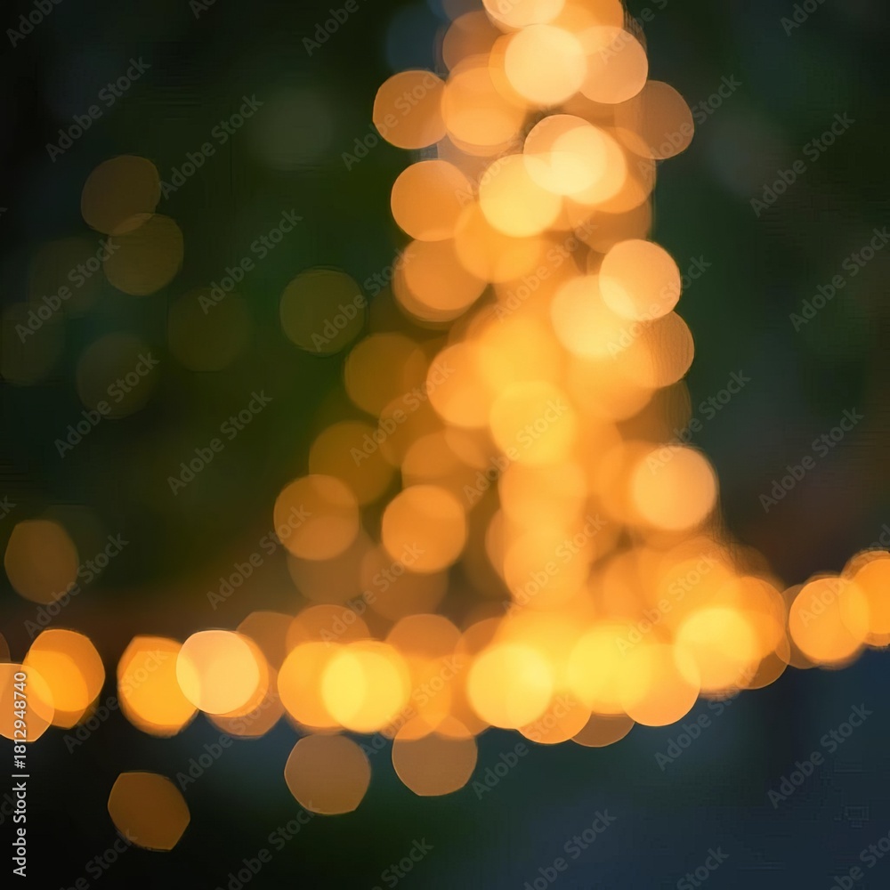 Obraz premium Soft, blurred bokeh lights creating a dreamy, ethereal, and atmospheric background effect, abstract, glow