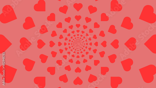 Abstract Repeating Heart Pattern Background for Love and Romance
