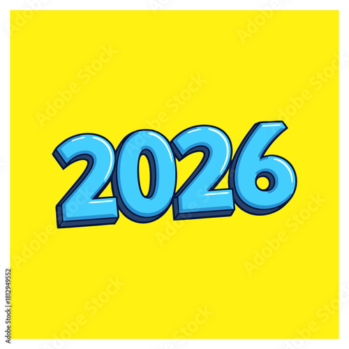 Golden 3D numbers transitioning from 2025 to 2026 for a New Year celebration image