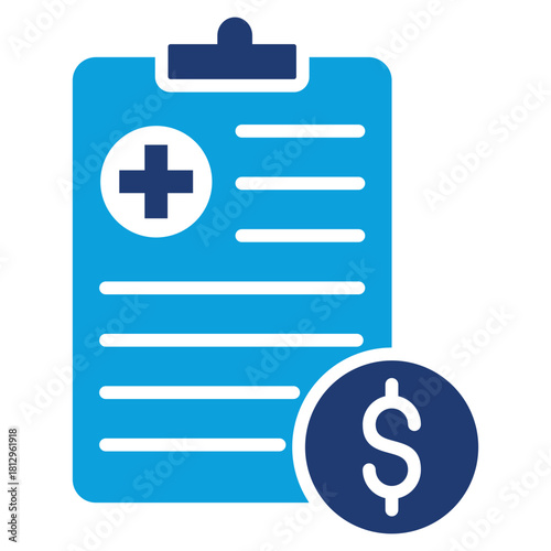 cost Flat Blue Icon