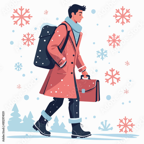 Urban Winter Life, Daily Routine in Cold Weather