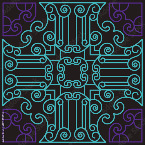HARVEST TILE PATTERN 13 flat