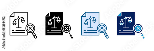Identify Bias Icon Set Multiple Style Collection