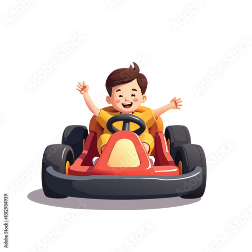 Gokart icon with driver in it.
