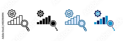 Insight Generation Icon Set Multiple Style Collection