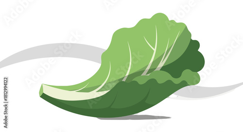 Fresh Lettuce Leaf On Black Background Enhanced With Modern Artistic Design