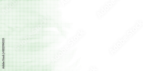 Abstract background with a light green halftone dot pattern fading to white on the right side.