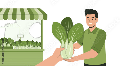 Fresh Produce Purchase: A Farmer's Market Interaction With Healthy Bok Choy