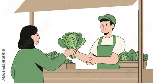 Fresh Produce Purchase: A Farmer's Market Interaction and Leafy Greens Exchange