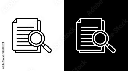 Evidence White Icon Set Design