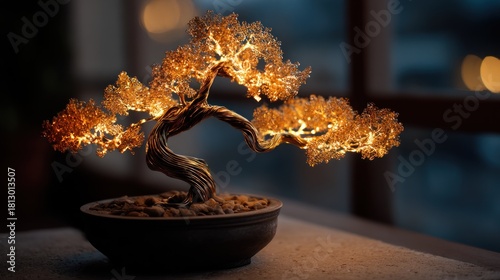 Illuminated Bonsai Tree