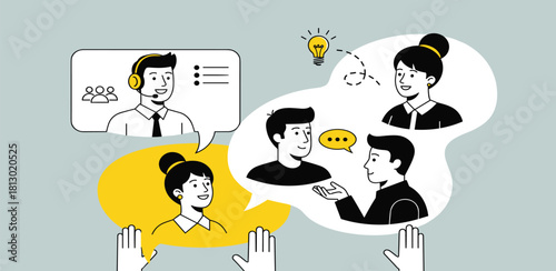 Team Collaboration and Communication Ideas, Support, and Dialogue in a Connected Network