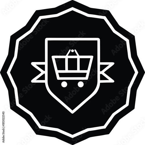 Online seller badge and icon set for e commerce and retail