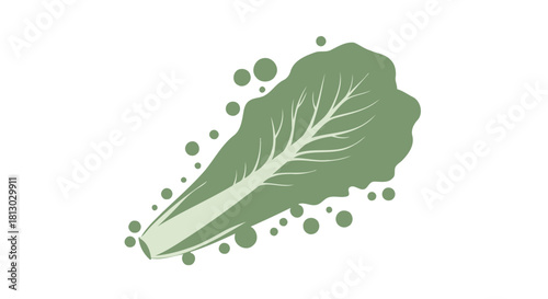 Minimalist Leaf Illustration Against Black Background Suitable For Design Projects