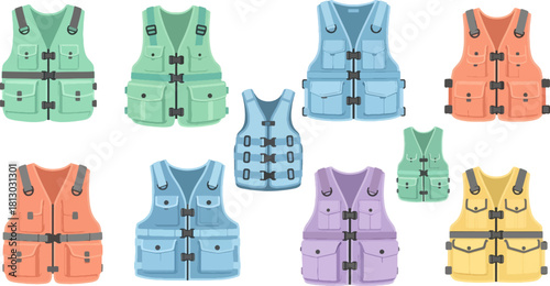 Colorful Puffer Vests in Bright Pastel and Vibrant Shades for Casual Fashion