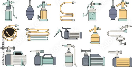 Collection of Laboratory Equipment Lab Tools Scientific Instruments