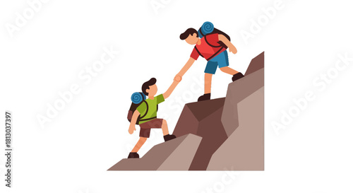 Supporting Ascent: Helping Hand on Rocky Terrain Towards Peak Success and Collaborative Journey