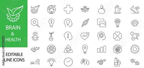 Brain Focus Icon – Cognitive Clarity, Productivity & Mind Training Symbol