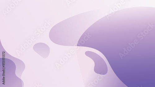 Purple Fluid Abstract Gradient Background with Soft Organic Shapes and Modern Flowing Vector Design