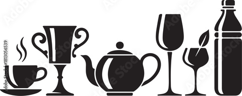 Elegant drinkware collection for restaurant branding