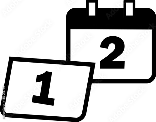 シンプルでかわいいカレンダーのイラスト