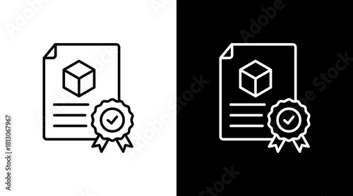 Product Liability White Icon Set Design