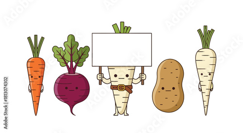 Vegetable Ensemble's Message: Cute Carrots, Beets, Parsnips, Potatoes, And More