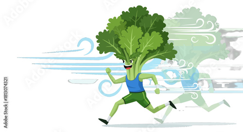 Vegetable Runners Showcased In An Energetic and Whimsical Illustration Design