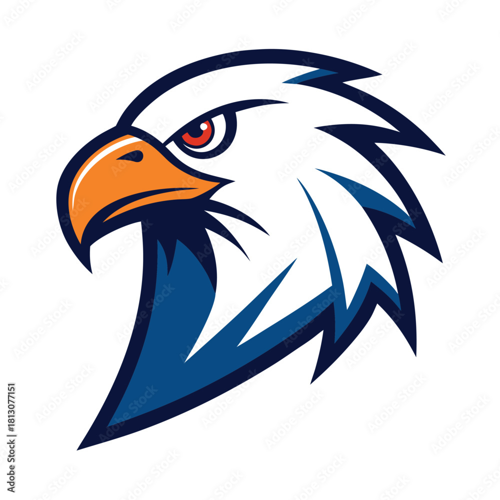 Fototapeta premium eagle head vector illustration