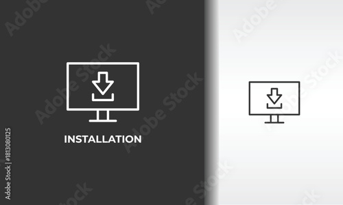 Installation Vector, Icon Or Logo Sign Isolated Symbol Illustration