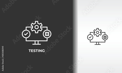 Testing Vector, Icon Or Logo Sign Isolated Symbol Illustration
