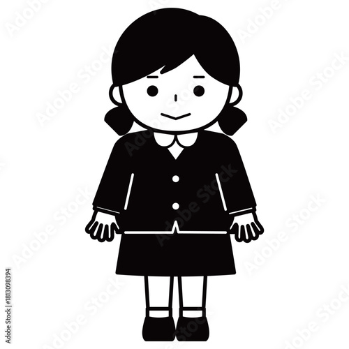 制服姿の女の子
