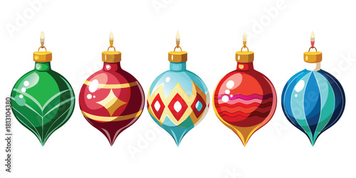 Christmas ornaments holiday decorations festive celebration xmas tree baubles season joy