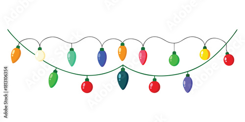 Christmas lights holiday decoration string lights festive celebration party xmas