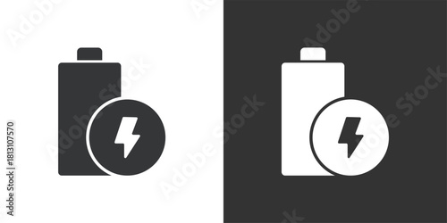 Battery icon. Solid glyph series icon