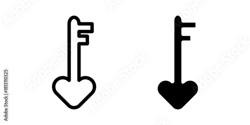  graphic key icon vector icon