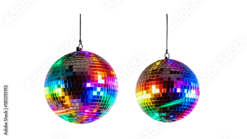 disco ball isolated on white background