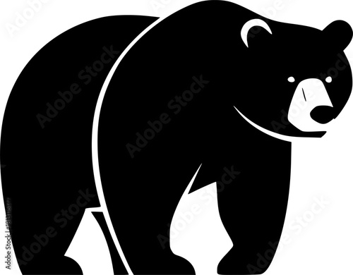 brown bear vector illustration, Standing bear Illustrations
