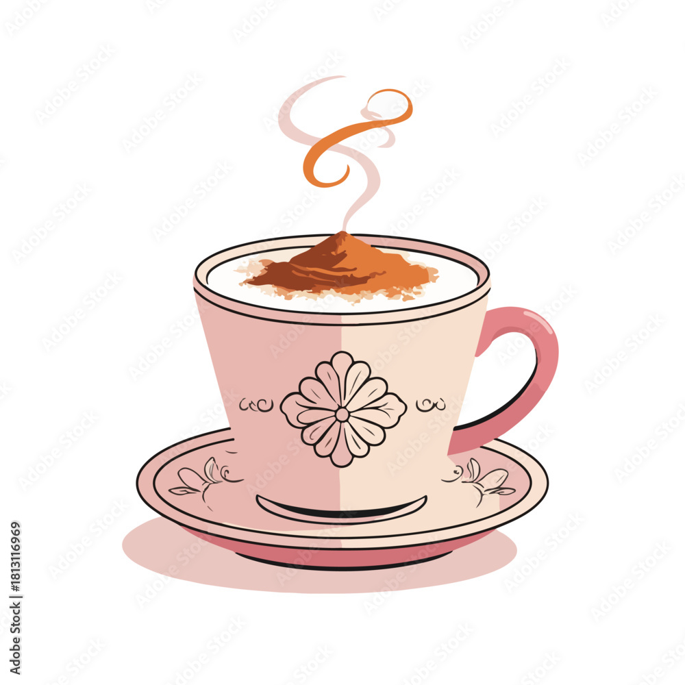 Obraz premium PrintHerbal Winter Drink, Traditional Comfort Beverage