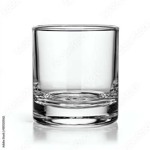 A clear glass tumbler suitable for serving various beverages elegantly.