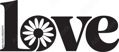 Love with daisy flower